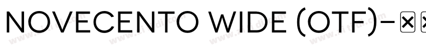 Novecento wide (OTF)字体转换